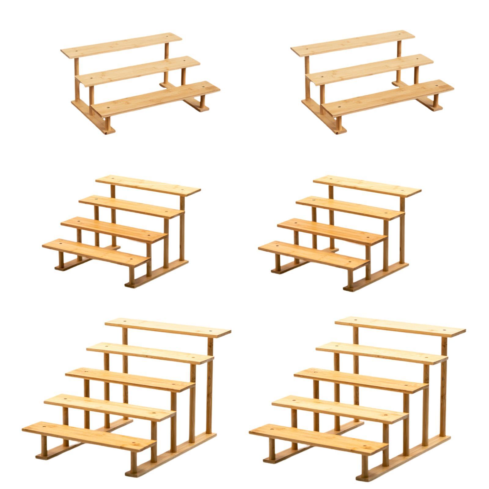 Display Risers Set - Wooden Jewelry Display Riser Stand Shelf
