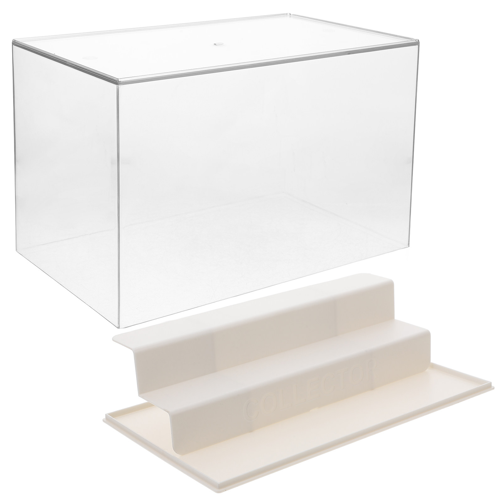 Clear Three Layer Display Case - Action Figure Stand recension och pris