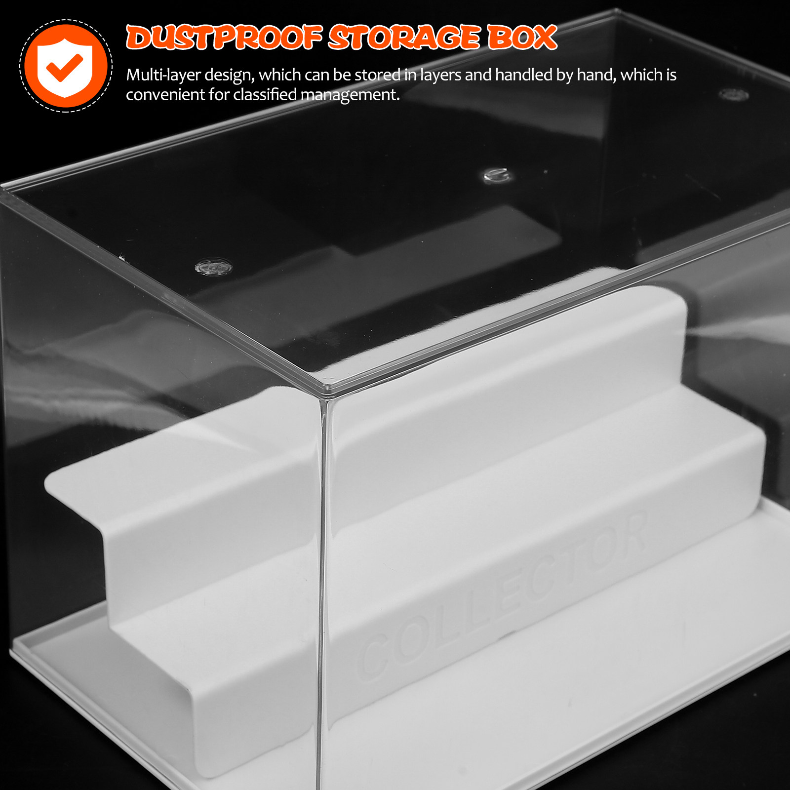 Clear Three Layer Display Case - Action Figure Stand recension och pris