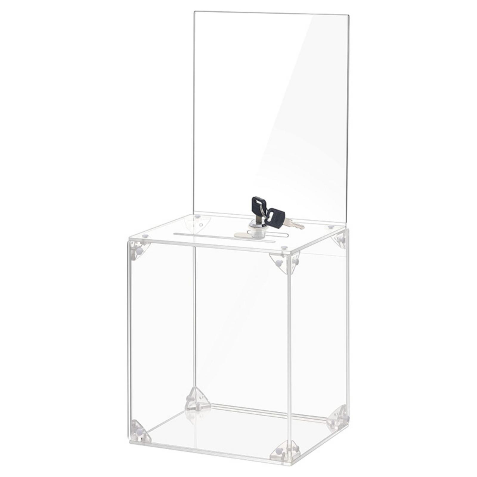 Acrylic Donation Box with Lock - Display Case Acrylic recension och pris