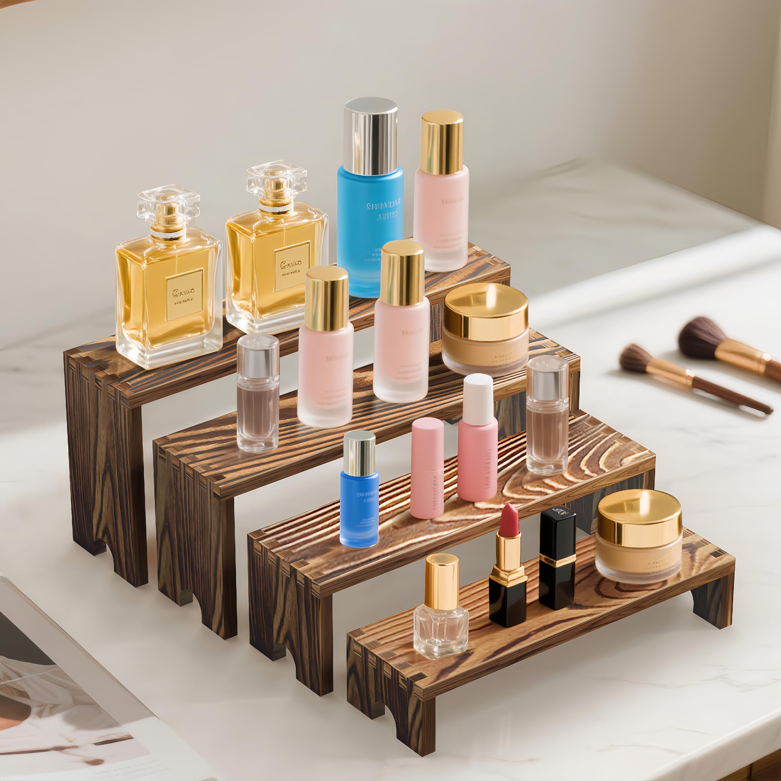 2 Set Wooden Tiered Risers Dis - Display Risers Set recension och pris