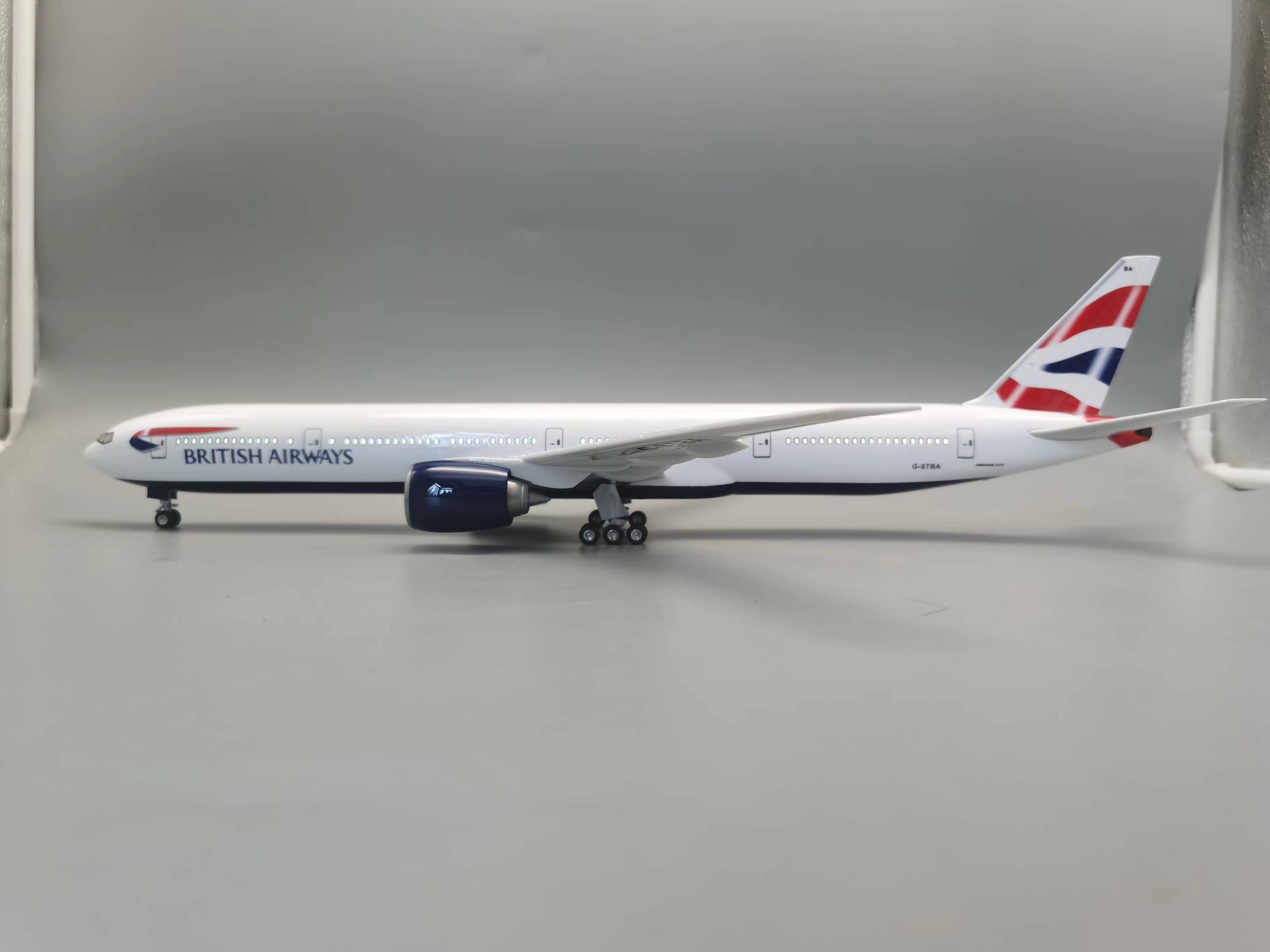 47cm Aircraft Diecast 777 Brit - Model Airplane Plastic recension och pris